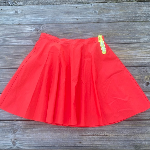 Gianni Bini Hot Orange short circle skirt NWT - Picture 1 of 10
